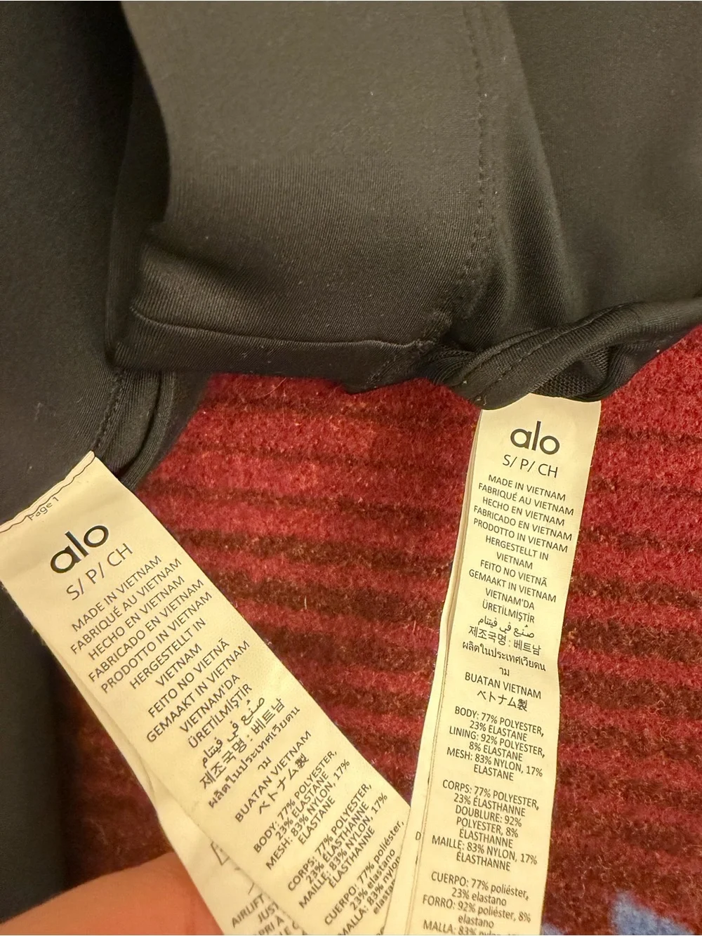 Alo Women's Black High-Waist capri Legging & Sports Bra Set